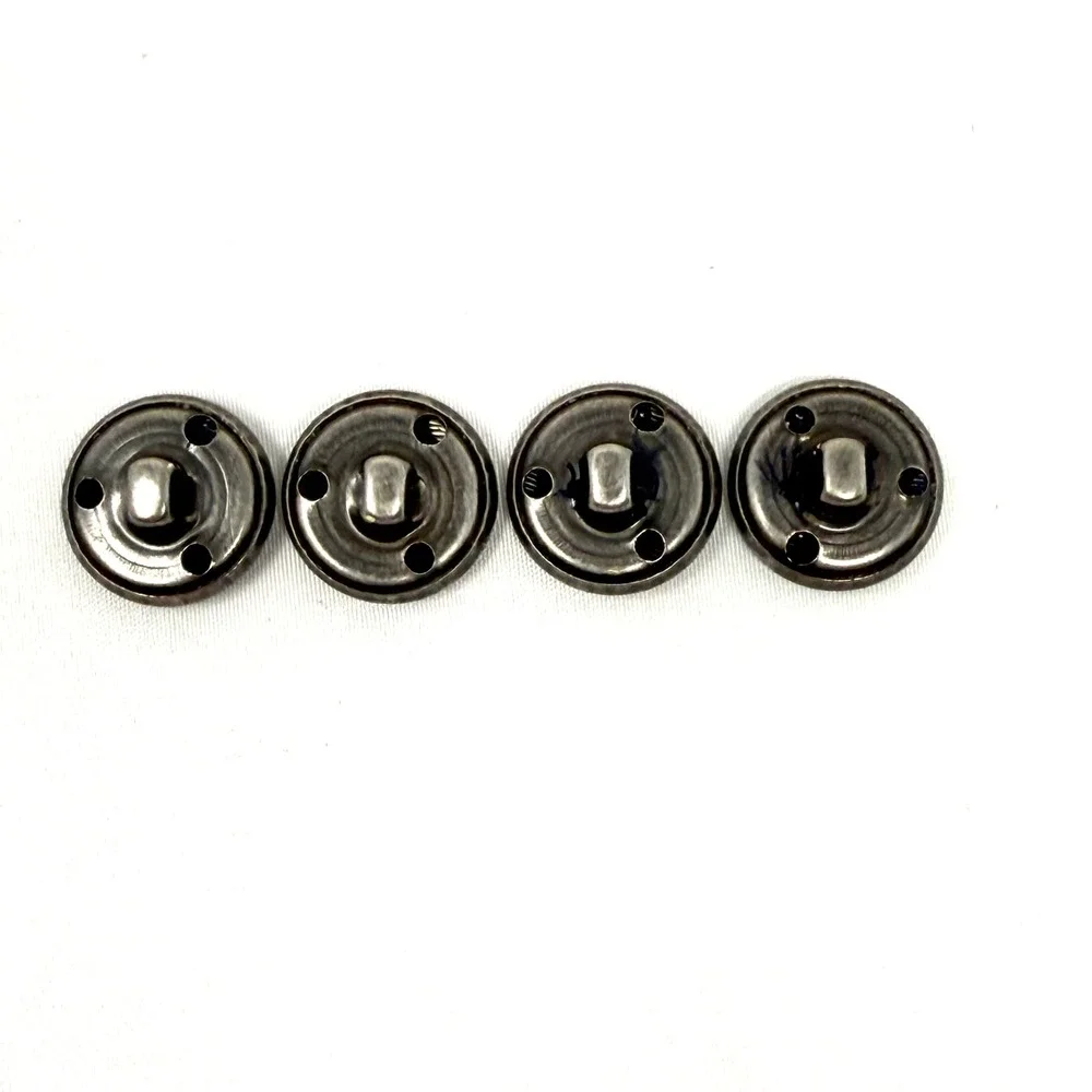 4 Michael Kors Silver Tone Metal Shank Blazer‎ Sleeve Replacement Buttons 15mm